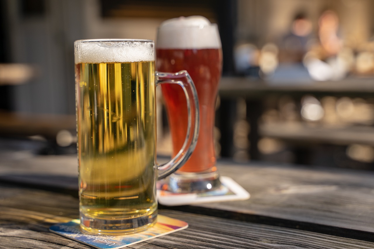 beer, beer garden, drink